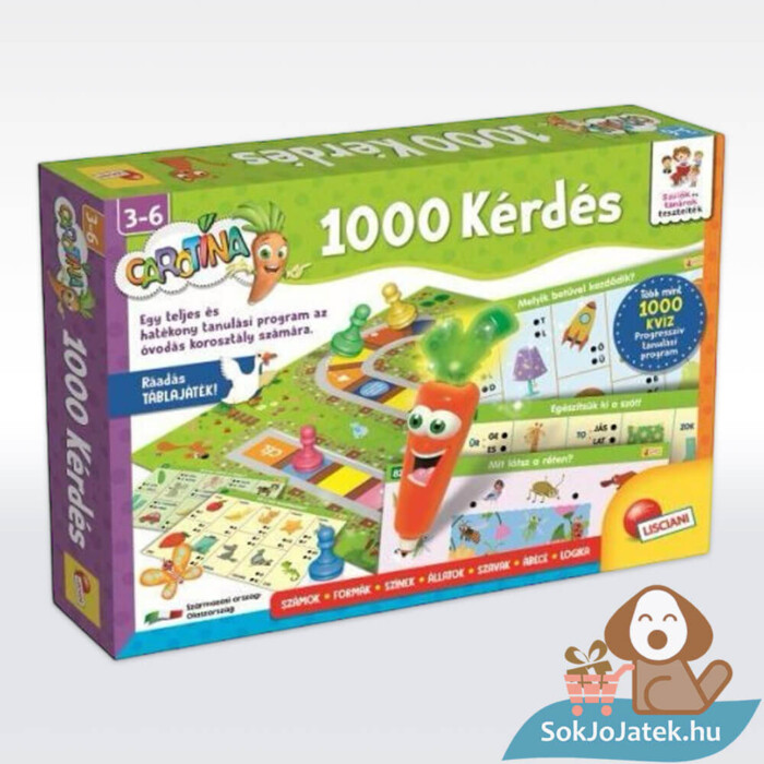 Carotina: 1000 kérdés játékgyűjtemény, óvodásoknak (Lisciani)