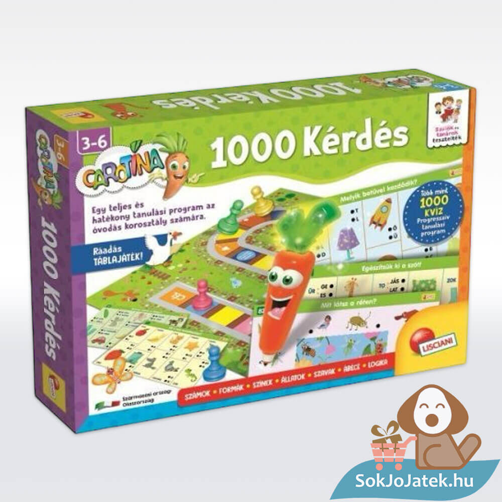 Carotina: 1000 kérdés játékgyűjtemény, óvodásoknak (Lisciani)