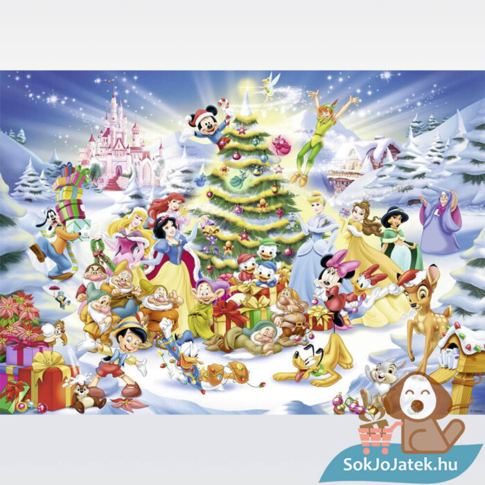 Disney karácsony a klasszikus mesehősökkel puzzle képe, 1000 db-os (Ravensburger 19287)