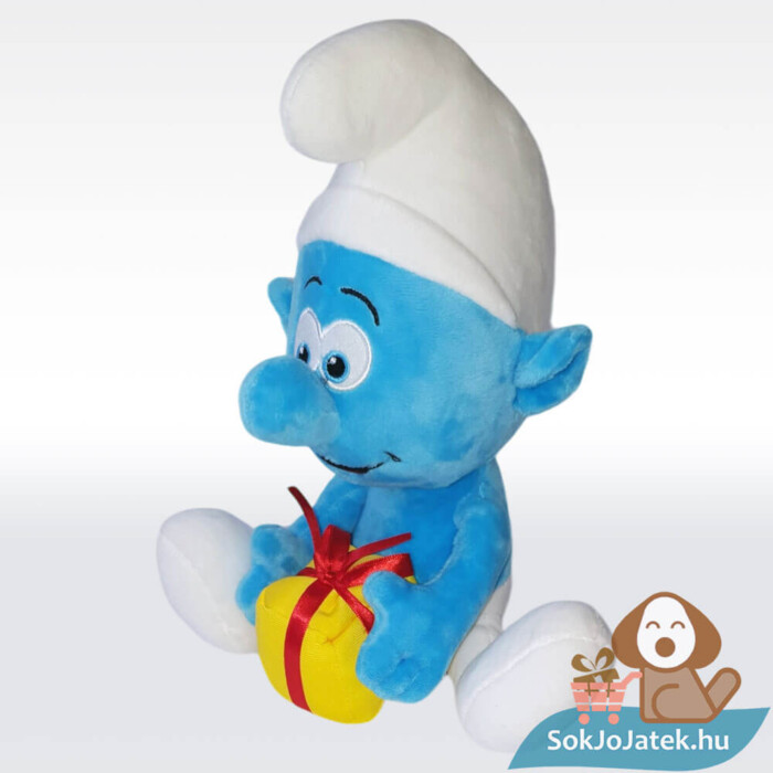Hupikék törpikék: Tréfi ülő plüss balról (27 cm)