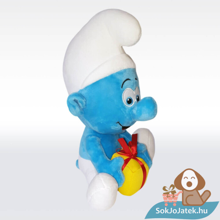 Hupikék törpikék: Tréfi ülő plüss jobbról (27 cm)