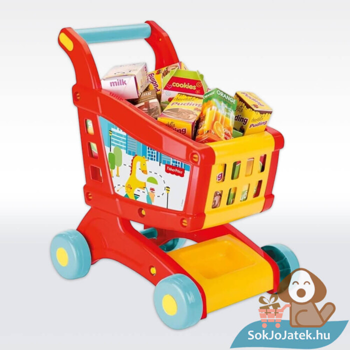 Játék bevásárlókocsi készlet árucikkekkel (Fisher-Price)