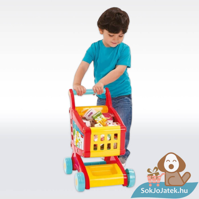 Játék bevásárlókocsi készlet árucikkekkel gyerekeknek (Fisher-Price)