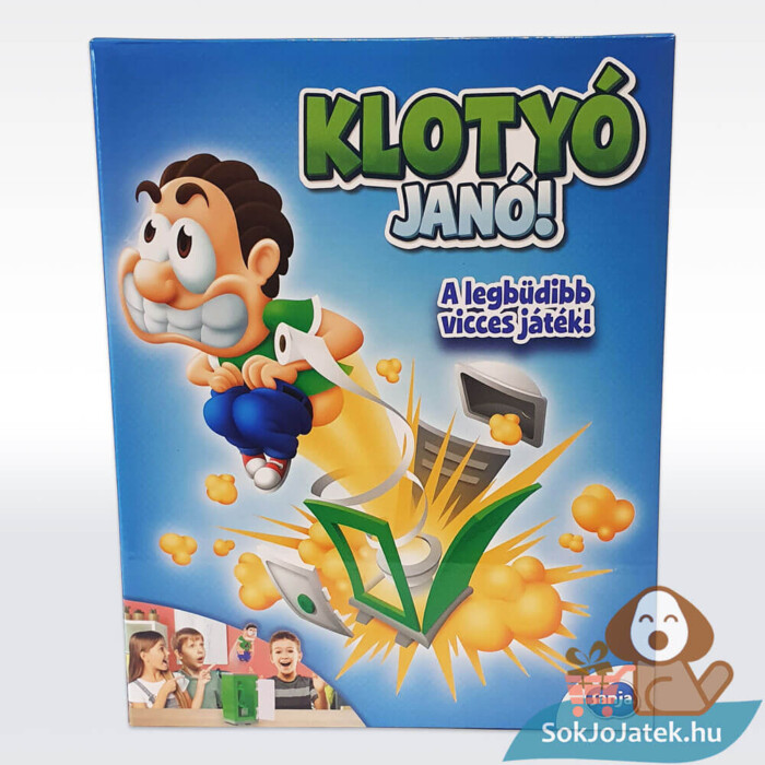 Klotyó Janó vicces társasjáték doboza előről