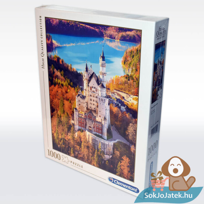 Neuschwanstein puzzle doboza balról, 1000 db-os (Clementoni 39382)