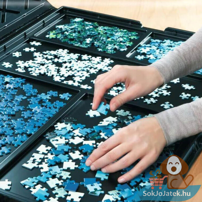 Puzzle tároló mappa, válogatás közben, 300-1000 db-os kirakóhoz (Ravensburger)