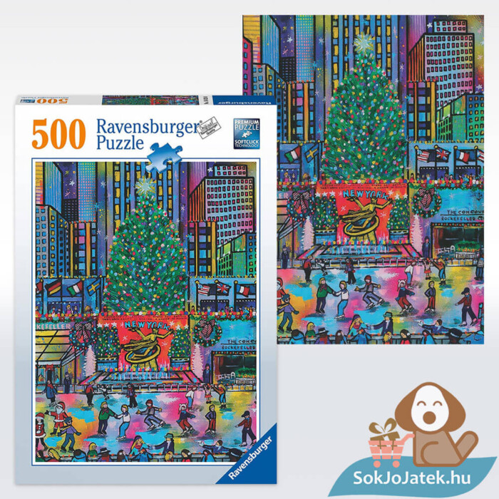 Rockefeller Karácsony puzzle, 500 db-os (Ravensburger 16424)