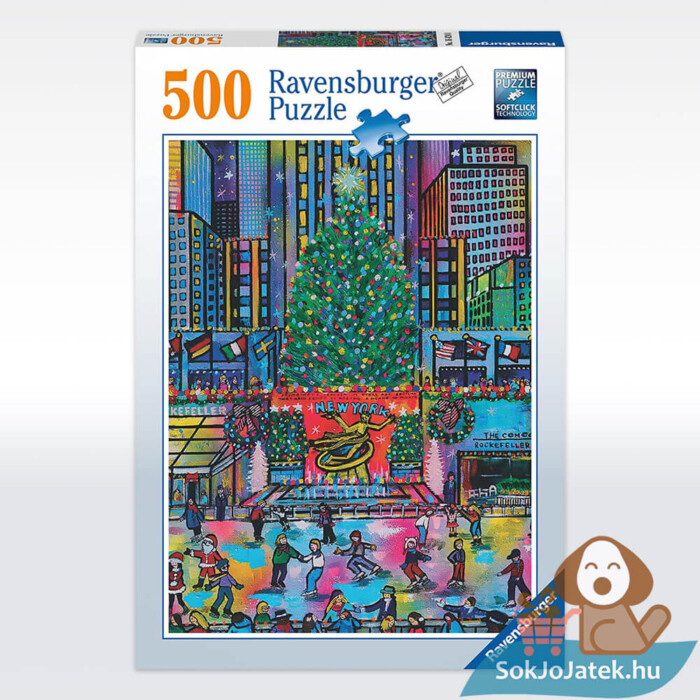 Rockefeller Karácsony puzzle doboza, 500 db-os (Ravensburger 16424)
