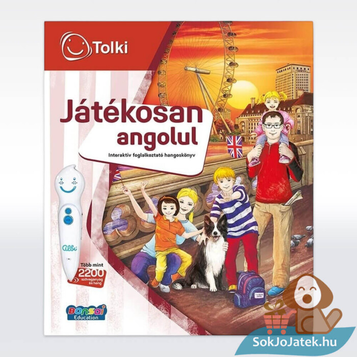 Tolki: Játékosan angolul, interaktív foglalkoztató könyv állítva