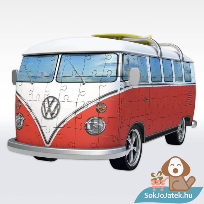 Volkswagen T1 162 db-os 3D puzzle megépítve (Ravensburger)