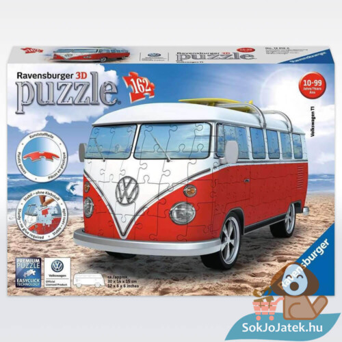 Volkswagen T1 162 db-os 3D puzzle (Ravensburger)