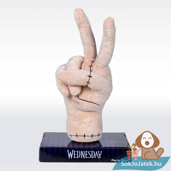 Wednesday: Izé, béke jelet mutató levágott kéz, 25 cm-es plüssfigura