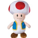 Super Mario: Kék mellényes Toad plüss (30 cm)