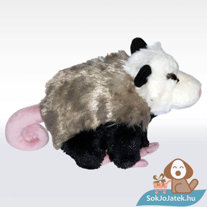 Élethű plüss oposszum oldalról, 20 cm (Wild Republic)