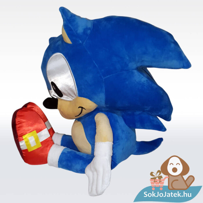 Sonic: Óriás, XXL méretű Sonic plüss oldalról, ülve (70 cm)