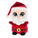 Csillogó szemű karácsonyi plüss mikulás, 14 cm (Motsu, Keel Toys)