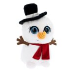 Csillogó szemű karácsonyi plüss hóember, 14 cm (Motsu, Keel Toys)