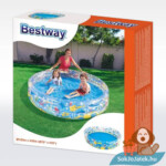 Átlátszó gyűrűs felfújható medence, 183×33 cm (Bestway 51005)