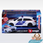 Audi A6 Avant szirénázó magyar rendőrautó, 1:43 (Bburago)