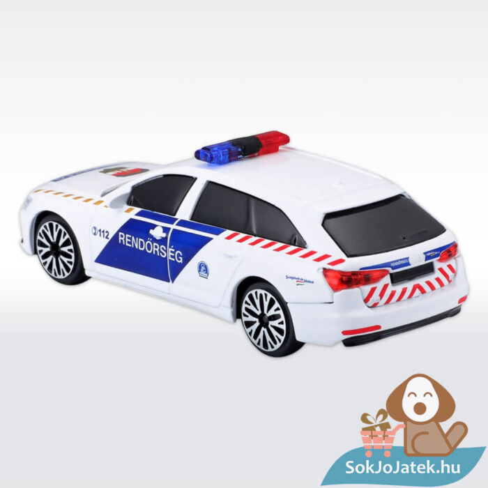 audi a6 avant szirenazo magyar rendorauto hatulrol 143 bburago