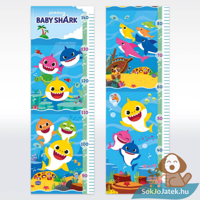 Baby Shark: Mérj meg! magasságmérő kirakva 30 db-os Clementoni puzzle (20340)