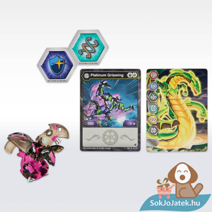 Bakugan Evolutions labda (Indítsd el!): Platinum Griswing tartalma (20135740)