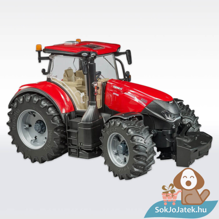 Case IH Optum 300 CVX piros játék traktor jobbról, 34 cm (Bruder)