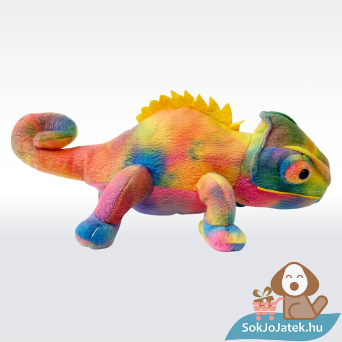 Élethű plüss kaméleon oldalról, 20 cm (Wild Republic)
