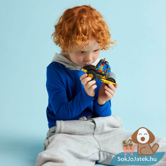 LEGO City 60401: Építőipari úthenger gyerekeknek (Lego City: Great Vehicles)