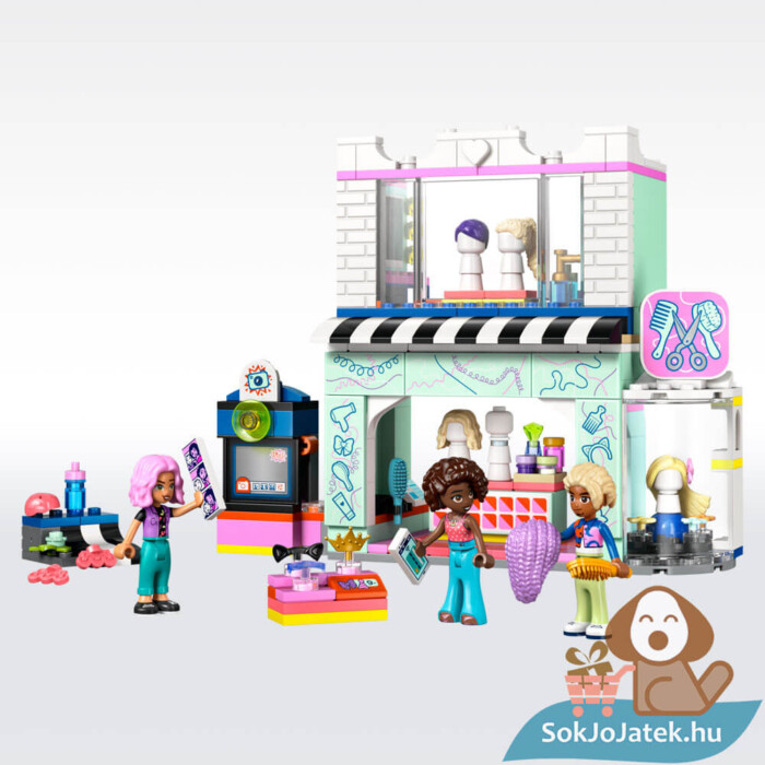 Lego Friends 42662: Fodrászat és fodrászkellékek boltja tartalma