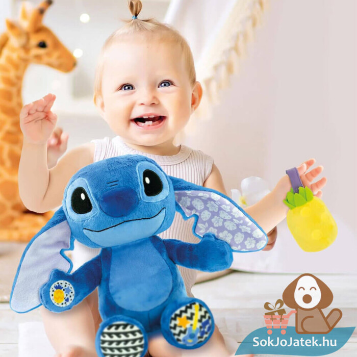 Lilo és Stitch: Interaktív Stitch plüss figura gyerekeknek (Clementoni)