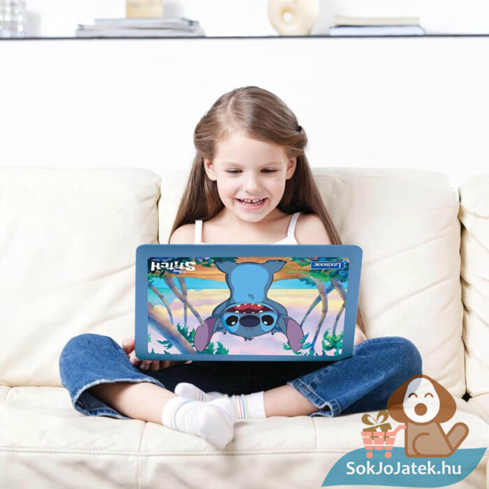 Lilo és Stitch: Stitch mintás Magyar-Angol nyelvű oktató laptop lányoknak (Lexibook)