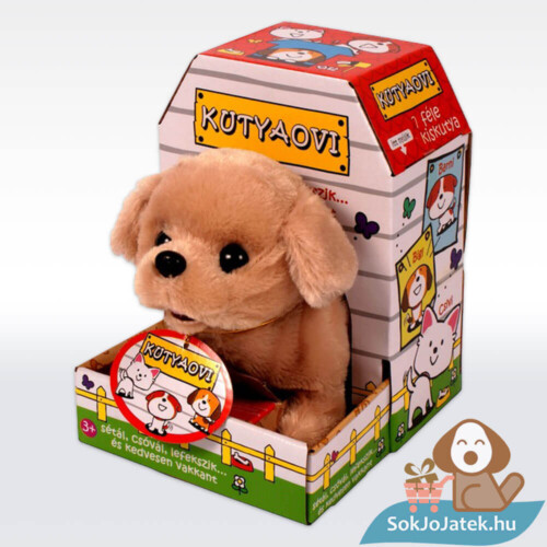 Ralfi, a sétáló, ugató Golden retriever plüss kutyus (20 cm)