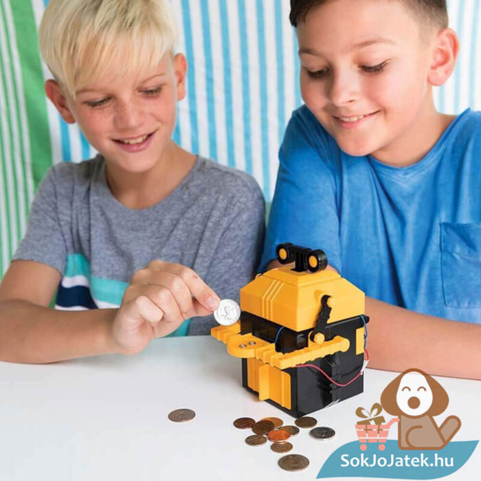 Robot persely építő tudományos játék gyerekeknek (4M KidzRobotix)