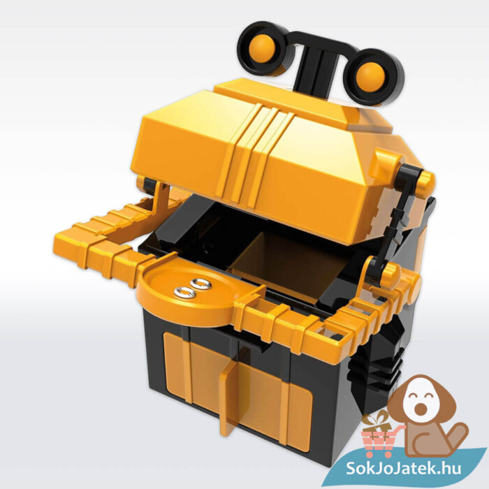 Robot persely építő tudományos játék megépítve (4M KidzRobotix)