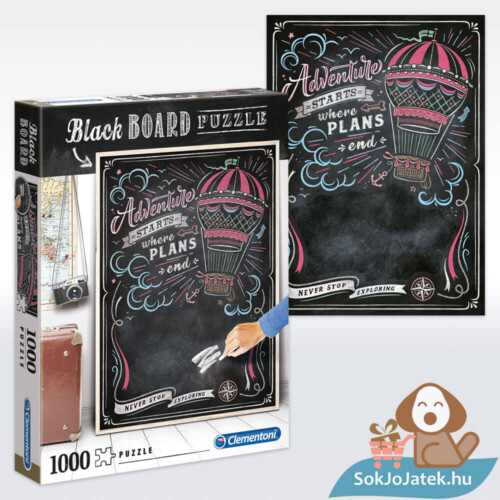 Black Board puzzle: Travel, 1000 db (Clementoni 39478)