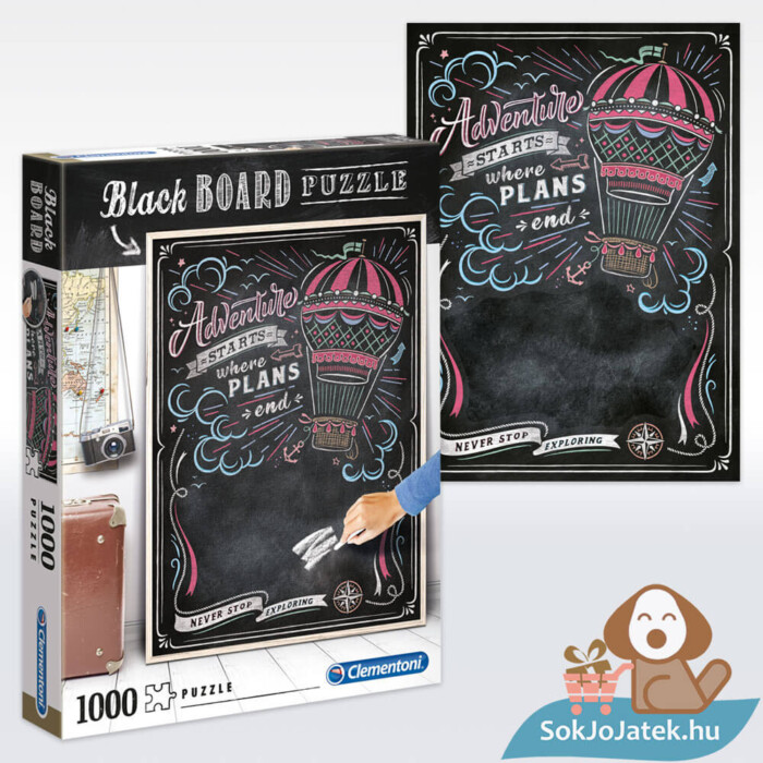 Black Board puzzle: Travel, 1000 db (Clementoni 39478)
