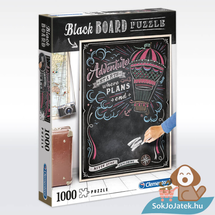Black Board puzzle doboza: Travel, 1000 db (Clementoni 39478)