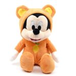 Mickey egér plüss, narancssárga kapucnis pizsamában