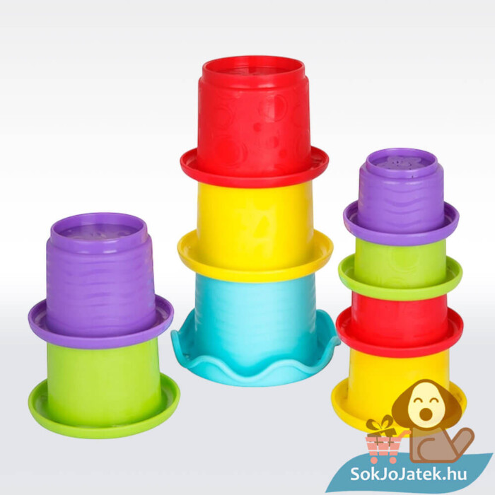 Bújós láma, 4 az 1-ben készségfejlesztő bébijáték szett tálkái (Playgro)