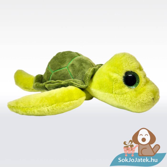 Csillogó szemű plüss teknős, jobbról (26 cm)