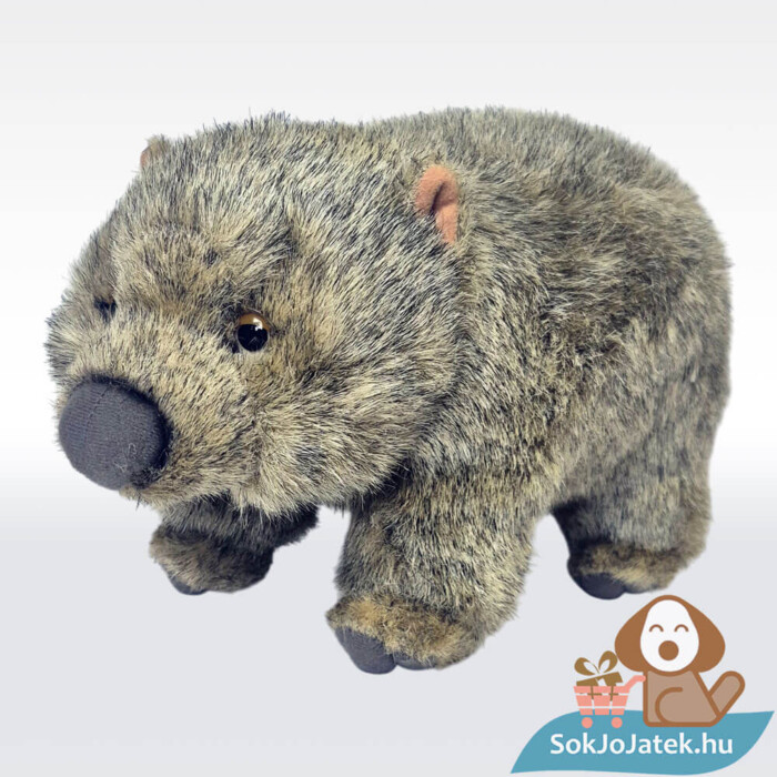 Élethű álló plüss vombat, balról, 29 cm (Semo)