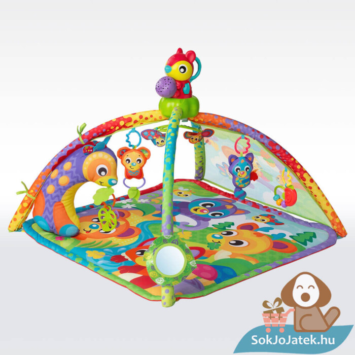Erdős játszószőnyeg készségfejlesztő bébijáték fénnyel és hanggal megépítve (Playgro)