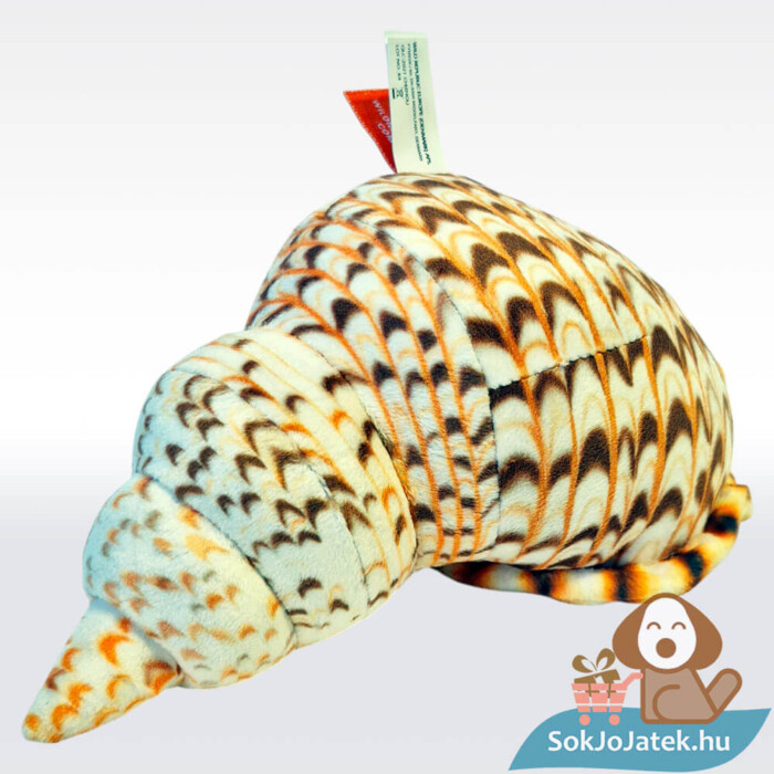 Hangot adó élethű plüss kagyló, hátulról, 20 cm (Wild Republic)