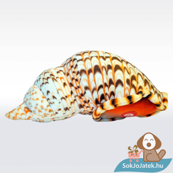 Hangot adó élethű plüss kagyló, oldalról, 20 cm (Wild Republic)