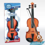 Klasszikus hegedű (gyerek violin), fém húrokkal, 49 cm (Bontempi)