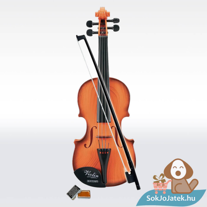 Klasszikus hegedű (gyerek violin), fém húrokkal, 49 cm (Bontempi) kicsomagolva