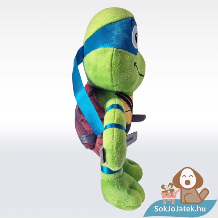 Tini nindzsa teknőcök: Leonardo plüss, kék maszkban, oldalról (30 cm)