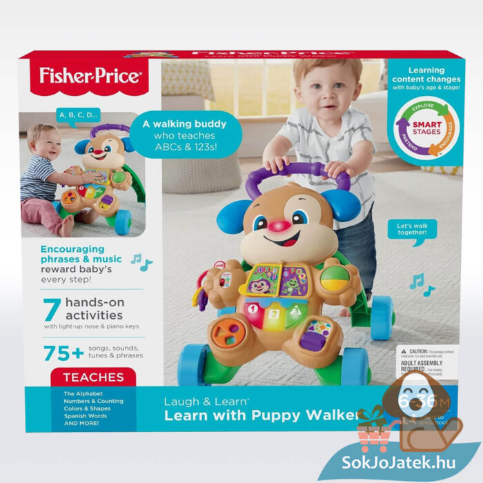 Fisher-Price: Tanuló kutyusos járássegítő doboza