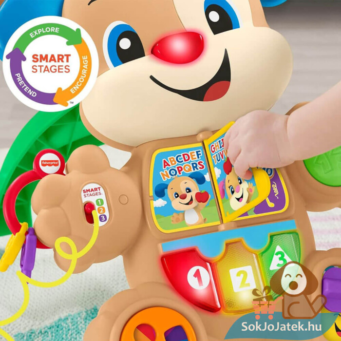 Fisher-Price: Tanuló kutyusos járássegítő könyve
